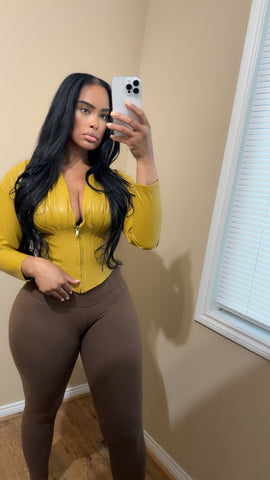 Mustard corset
