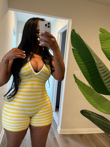 Lemon drop romper