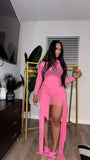 Mesh pink sugar dress