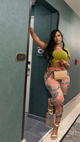 Groove in green Legging set
