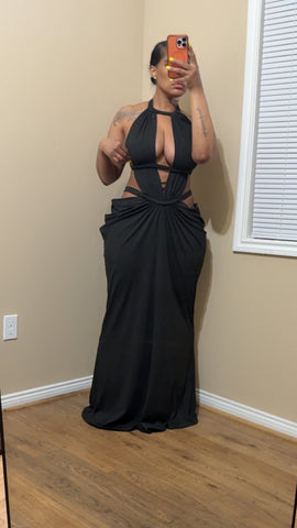 Draped dress