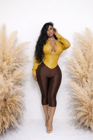 Mustard corset