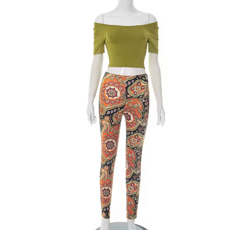 Groove in green Legging set