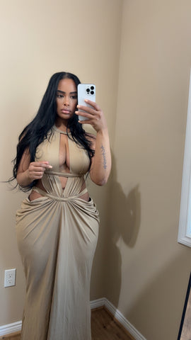 Draped dress