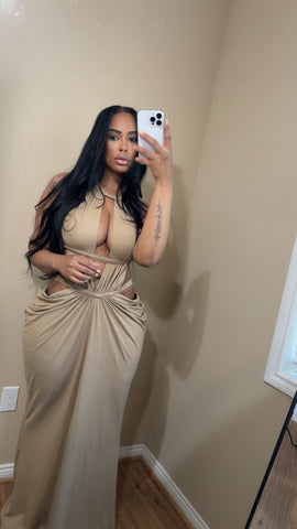 Draped dress