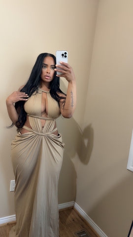 Draped dress
