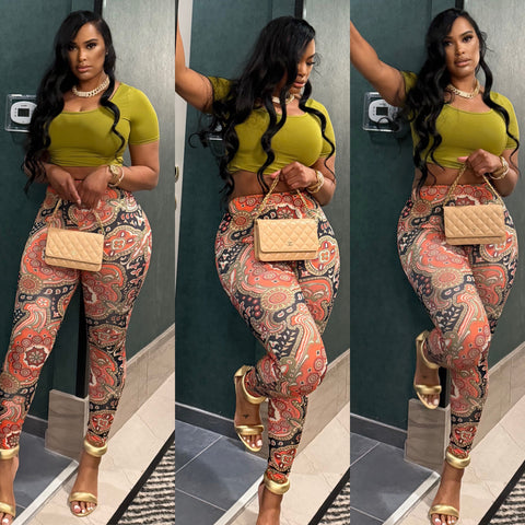 Groove in green Legging set
