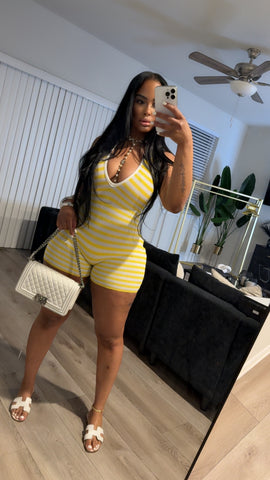 Lemon drop romper