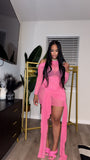 Mesh pink sugar dress