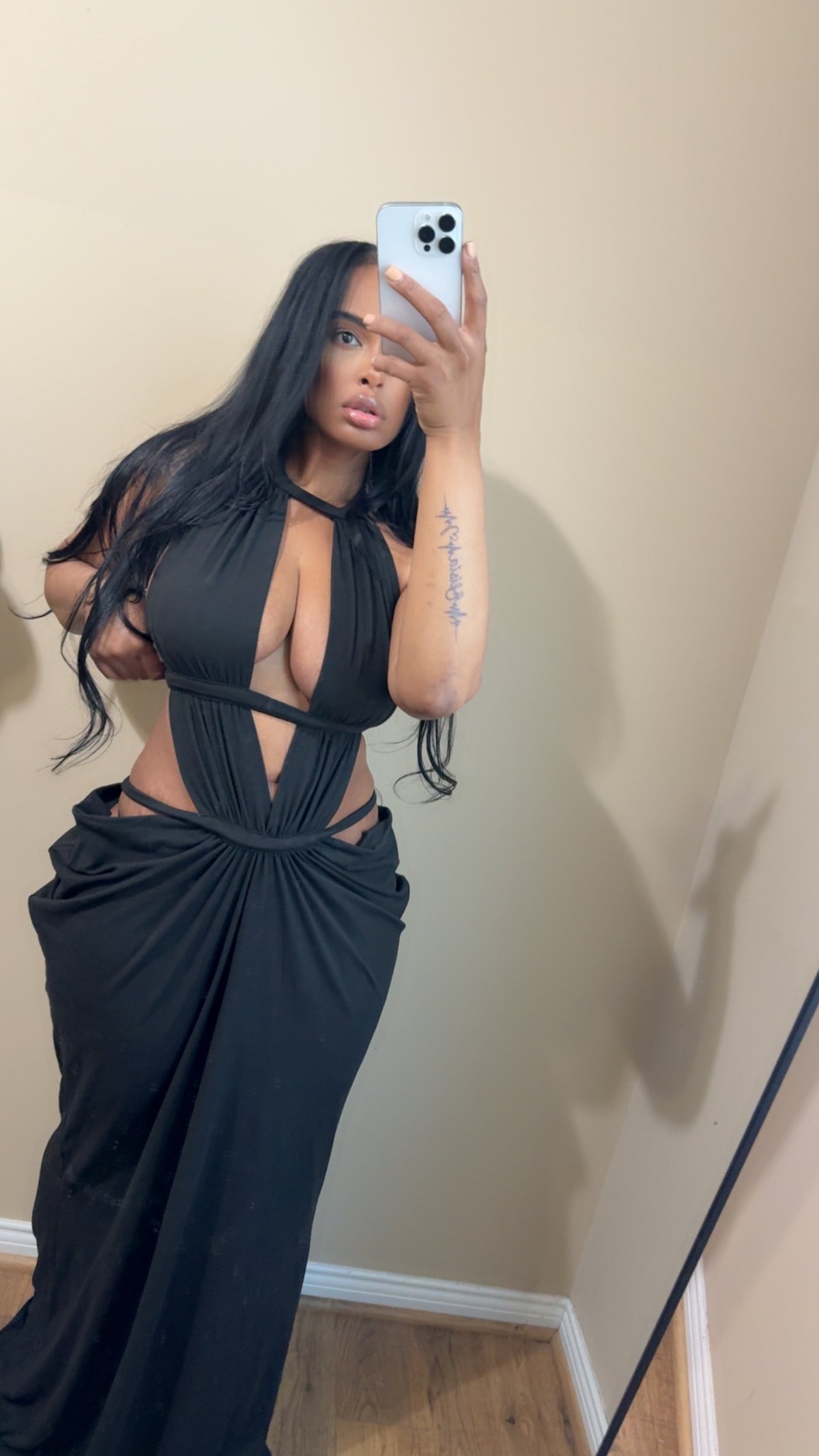 Draped dress