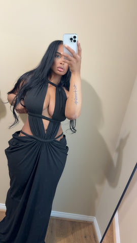 Draped dress