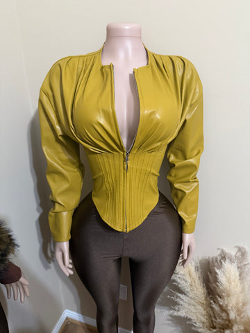 Mustard corset