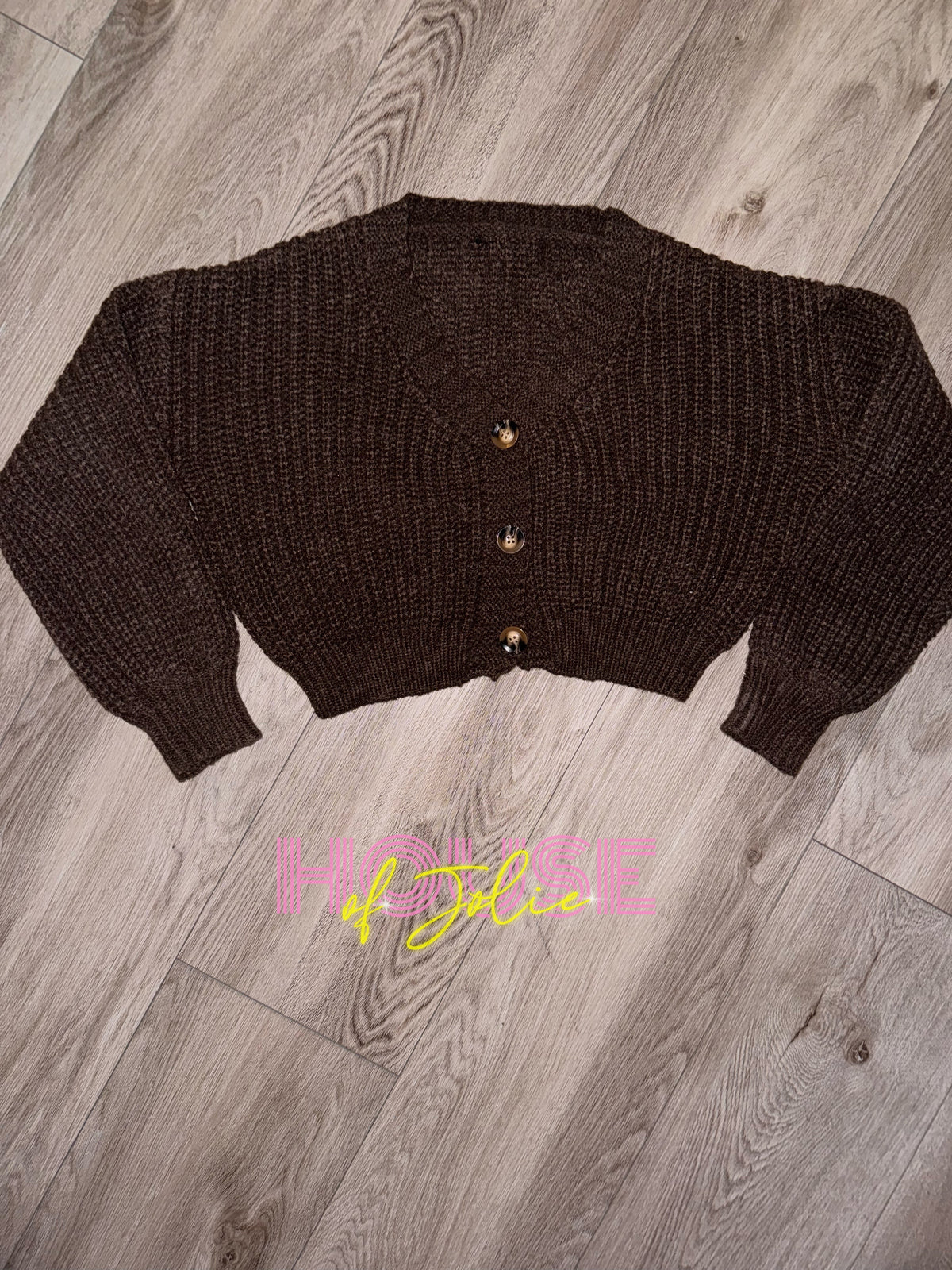 Brown cardigan