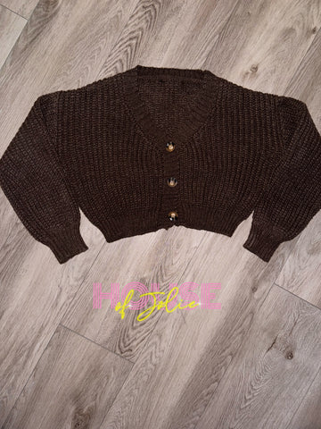 Brown cardigan