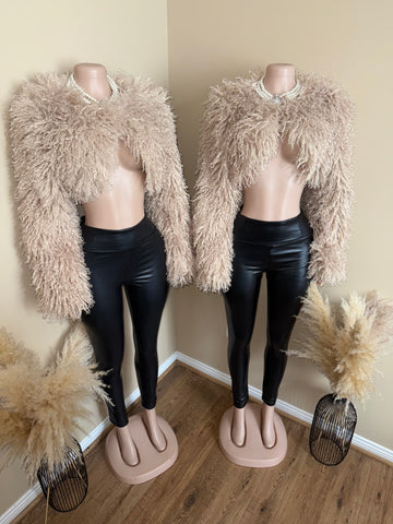 Shag fur beige